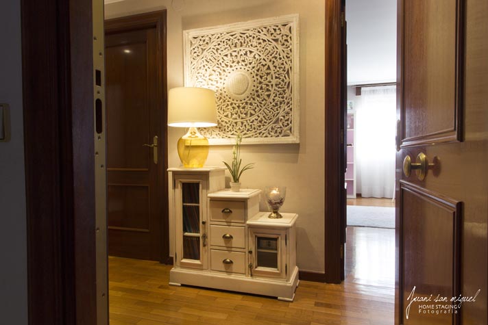 Recibidor en Piso de Cascajos