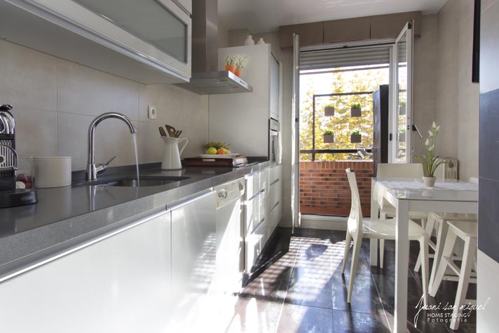 Cocina equipada en Piso de Cascajos