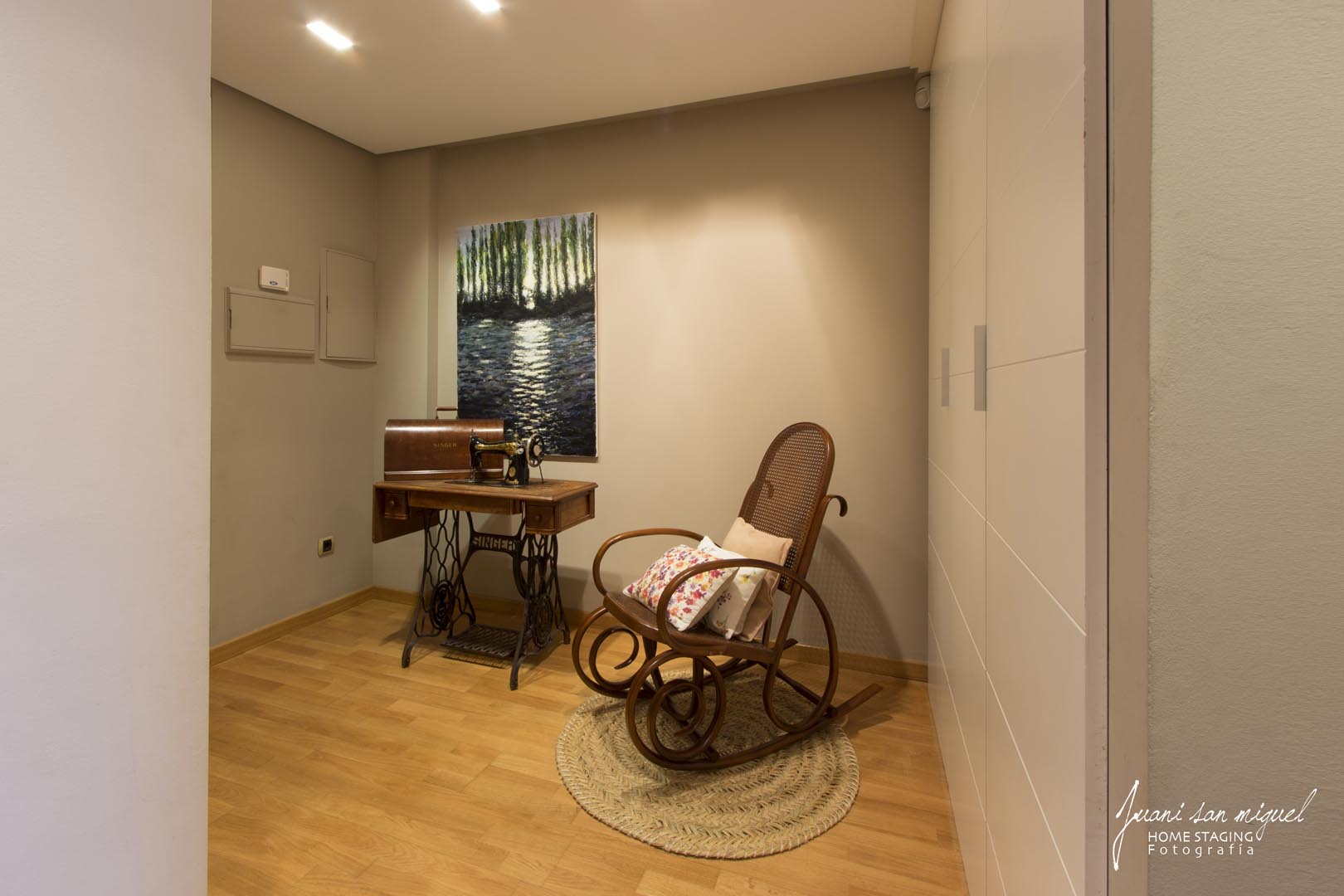 Recibidor en vivienda de lujo