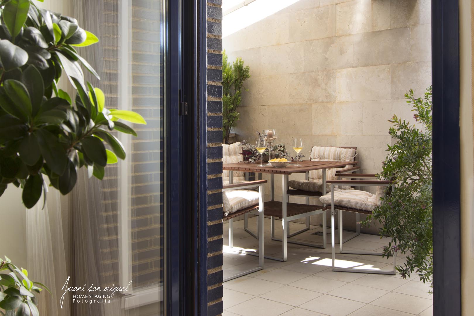 Terraza en vivienda de lujo